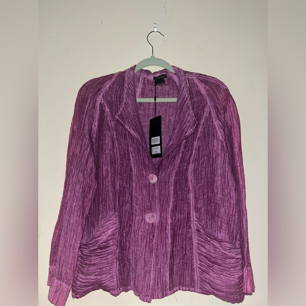 Grizas Textured Purple Blazer